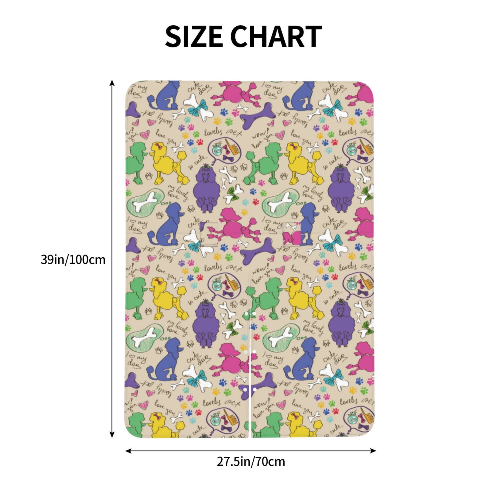 Car Seat Cover Baby - Funny Cute Poodle Dog Multi Color Breathable Infant Car Seat Cover for Baby Carseat, Lightweight Comfort Baby Essentials Must Haves Newborn Stuff for Girl Boy