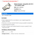 thumbnail image 2 of Battery Terminal - Compatible with 2014 - 2019 INFINITI QX80 2015 2016 2017 2018, 2 of 2