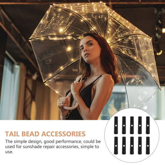 LEXSOMEO 1 Set of Universal Umbrella Tail Beads Plastic Umbrella Bone Covers Replacement Umbrella Tail Beads