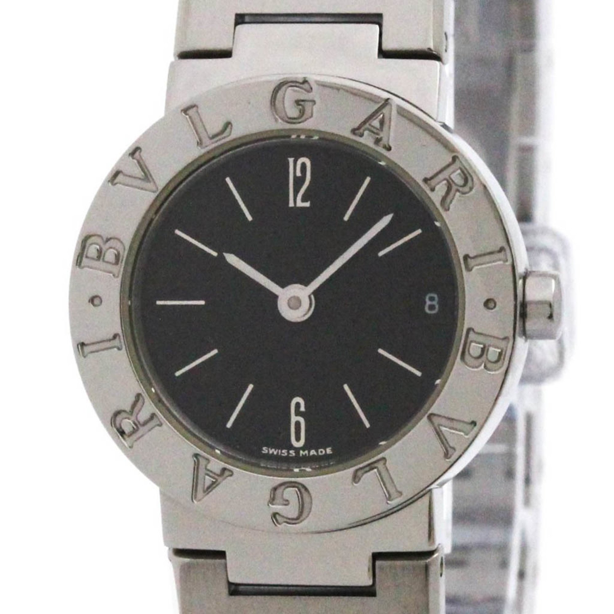 BVLGARI Watch BBL23BSSD Quartz Black Dial Stainless Steel Women\'s Bulgari Bvlgari BB23SS BB 23 SS 23mm Lady Black Dial  main image 2
