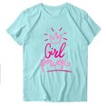 thumbnail image 3 of Fiudx Ofertas Flash Del Día Blusa de Manga Corta con Estampado de Moda para Mujer, Divertida Camiseta con Cuello Redondo, 3 of 3