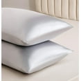 thumbnail image 4 of 2-Pack Satin Pillowcases for Hair and Skin,Satin Pillow Covers with Envelope Closure, 4 of 5