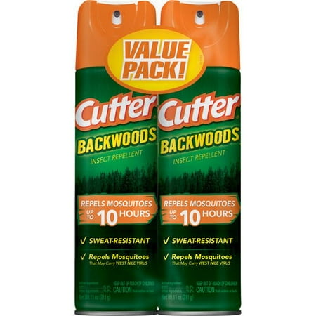 Sawyer Permethrin Clothing Insect Repellent - Cutter Backwoods Insect Repellent, Aerosol, 2/11-oz