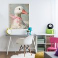 thumbnail image 3 of Stupell Industries Traditional Portrait of Pink Bow Goose White Framed Giclee Art, 24 x 30, by LSR Design Studio, 3 of 8