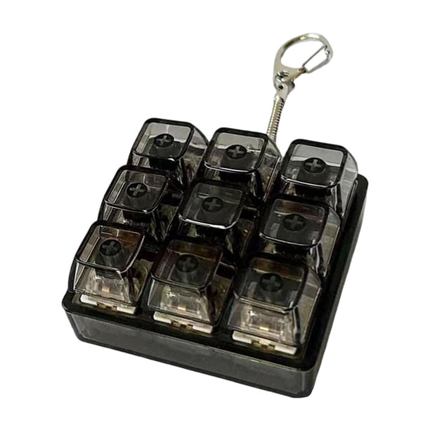Porte-clés Fidget à 4 touches, jouet Cube de clavier, cadeaux pour adultes, pour soulager le temps passé Porte-clés Fidget à 4 touches, jouet Cube de clavier, cadeaux pour adultes, pour soulager le temps passé