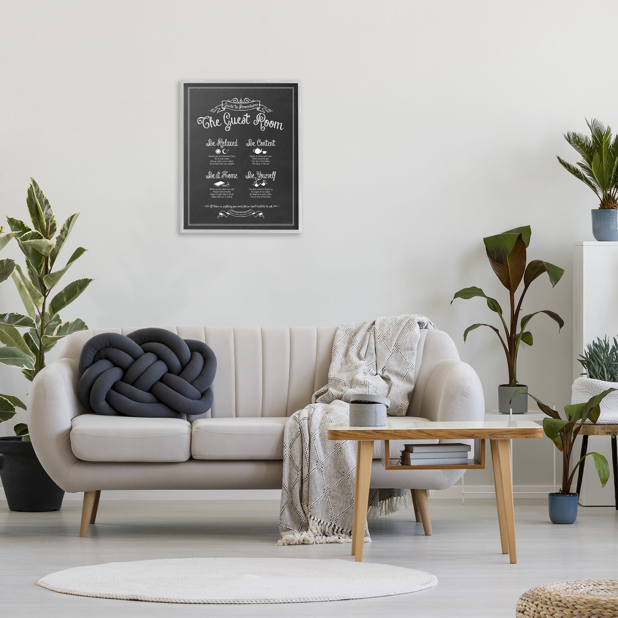 Stupell Industries The Guest Room Guide, 24 x 30,Design by Lettered and Lined