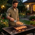 thumbnail image 7 of 2026 3-Way Stainless Steel Grill Kabob Sticks with Push Slider Bar Reusable Metal Skewer for Meat Chicken Sausages Veggies Outdoor Barbecue Forks Extra Long Rustproof Camping, 7 of 7