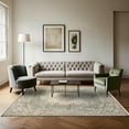 thumbnail image 4 of Green Oriental Area Rugs for Living Room Washable Rugs Boho Moroccan Area Rug Soft Neutral Geometric Bohemian Carpet Distressed Indoor Rug for Bedroom Dining Room Office Foldable Nonslip Rug, 4 of 9