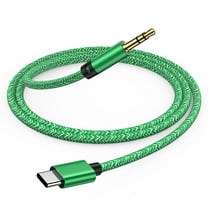 Aux to USB C,ABCPOW Aux Cord to Type C USB C to 3.5mm Aux Adapter Male Aux Cord Jack Cable for Android,Samsung,Car,Stereo Radio,Audio Jack Cable,C Type to Auxiliary Adapter,Speaker,Headphone