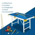thumbnail image 5 of CIPACHO 47 Inch Folding Billiard Table with Cues and Brush Chalk, Gifts for Boys and Girls Aged 6-12, Blue, 5 of 6