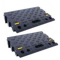 Plastic Two-Piece Ramps 6600 lb Max Load - Black 2 Pack