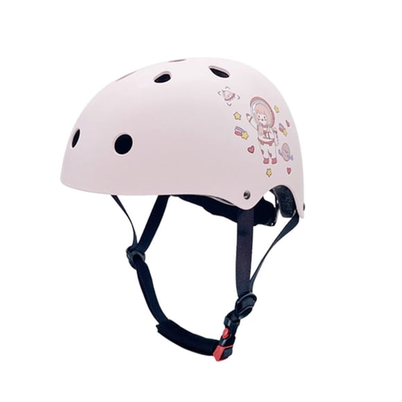 Toystoory Casco ABS de secado rápido y transpirable, fresco, tallado en hueco y textura de malla, patinaje sobre ruedas sin carga Ropa Deportiva, Zapatos Chica espacial rosa METRO【55-58CM】