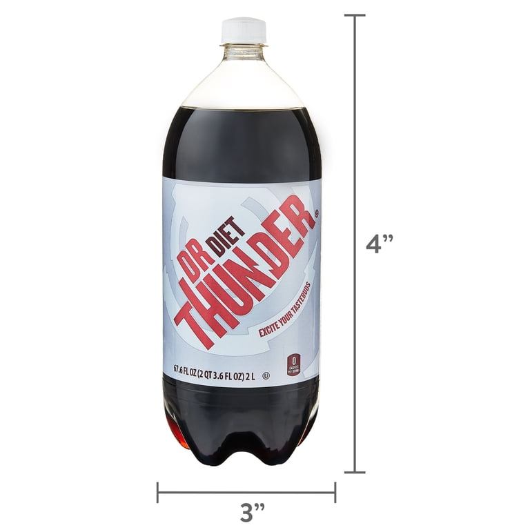Great Value Dr Thunder Diet Cola, 2 Liter Bottle, 6 Pack photo 7