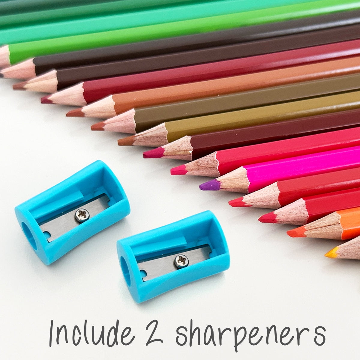 Wrapables Colored Pencils for Sketching and Drawing, 72 Count
