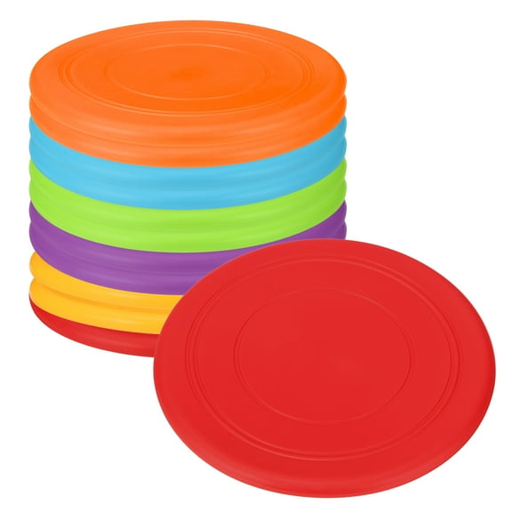 Uxcell Flying Disc, Soft Silicone Colorful Flying Disk Flyer for Outdoor Sports Training Playing Lawn Game Red/Green/Purple/Orange/Blue/Yellow