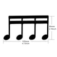 thumbnail image 2 of Sheet Music Clips Outdoor Playing Music Clip Black, 2 of 8