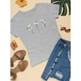thumbnail image 3 of Cute Wild Daisies W Butterflies T-Shirt Women -Image by Shutterstock, Female x-Large, 3 of 4