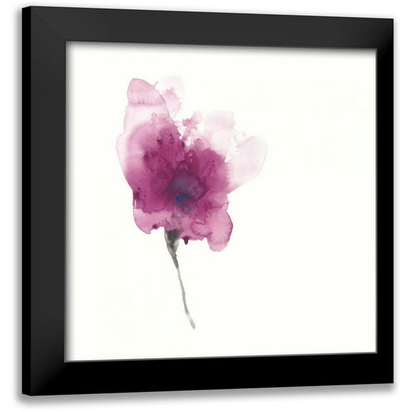 Vess, June Erica 12x12 Black Modern Framed Museum Art Print Titled - Expressive Blooms II