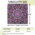 thumbnail image 2 of Mandala Tablecloth Vintage Psychedelic Pattern Waterproof Squre Cover with Elastic Edges and Back for Meditation Room, 2 of 6
