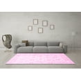 thumbnail image 3 of Ahgly Company Indoor Square Oriental Pink Traditional Area Rugs, 4' Square, 3 of 4