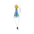 thumbnail image 2 of SHOWERORO 10Ud Sombreros De Cumpleaños Para Mascotas Con Pompones Gorro De Fiesta Ajustable Para Perros Y, 2 of 6