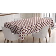 thumbnail image 1 of Ambesonne East Tablecloth Rectangular Table Cover, Balinese Mosaic, 60"x90", Dark Purple Vermilion, 1 of 3