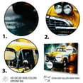 thumbnail image 3 of DESIGN ART Designart "Taxi In The Rain` I" Retro Car Wall Art Prints 40 in. wide x 30 in. high, 3 of 5