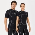 thumbnail image 3 of DIVE SAIL Traje de buceo 3MM Pantalones cortos de manga corta resistentes al desgaste Traje de neopreno Servicio prolongado Sensación de cuerpo fresco Accesorio de surf masculino negro M Scienceny OD019360-08, 3 of 7