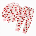 thumbnail image 4 of TOWED22 Cotton 2 Piece Pajamas Boys Long Sleeve Sets Toddler Boys Pjs Kids Fall Winter Sleepwear Sets 6-12 Months 12-24 Months 2t 3t 4t 5t 6t 7t 8t 9t Children,Light Pink,3-4 Y, 4 of 4