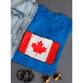 thumbnail image 3 of Canada Flag Box Stamp Women T-Shirt, Female x-Large, 3 of 4