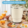 thumbnail image 5 of DREAMOSA Portable Foldable Electric Kettle 600 Watts 0.8 L Electric Kettle, White with Detachable Base, 5 of 5