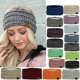 thumbnail image 1 of Women Fashion Bohemia Knitting Headband Handmade Keep Warm Elastic Plush Hairband Gift For Girl Friend, 1 of 5