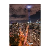 Trademark Fine Art 'Tribute Lights Flatiron District' Canvas Art by Bruce Gett