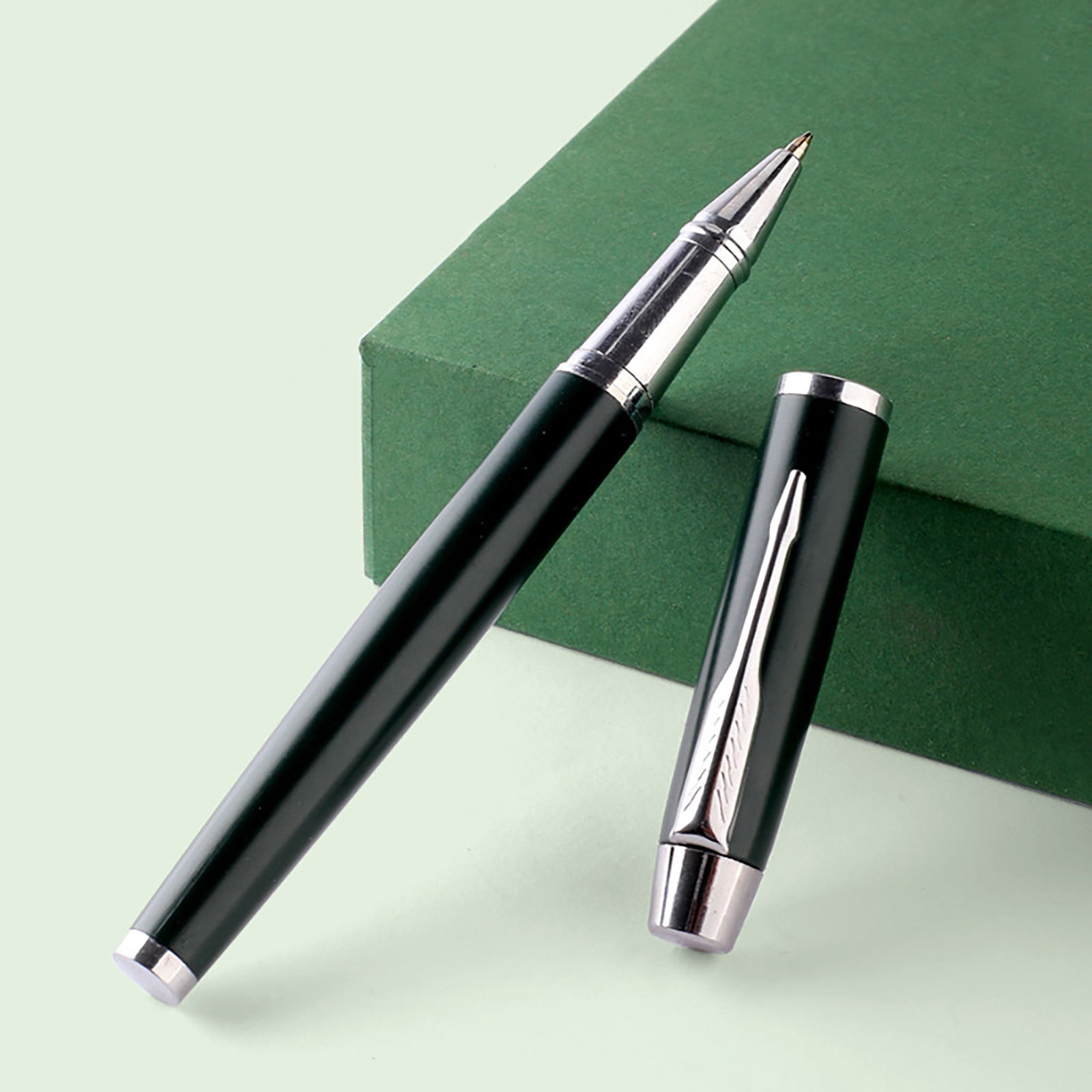 College Hardcover Writing Notebook Gift Set A5 Lined Journal with Pen & Gift Box, 8.6" Faux Leather Notebook Ballpoint Pens Box Thank You Gift for Coworker Staff Teacher Office Social Worker