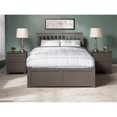 thumbnail image 4 of AFI Mission Full Solid Wood Platform Bed with Twin Trundle in Gray, 4 of 11