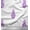 Violet, variant on Soimoi Cotton Duck Fabric Floral Block Printed Fabric 1 Yard 42 Inch Wide