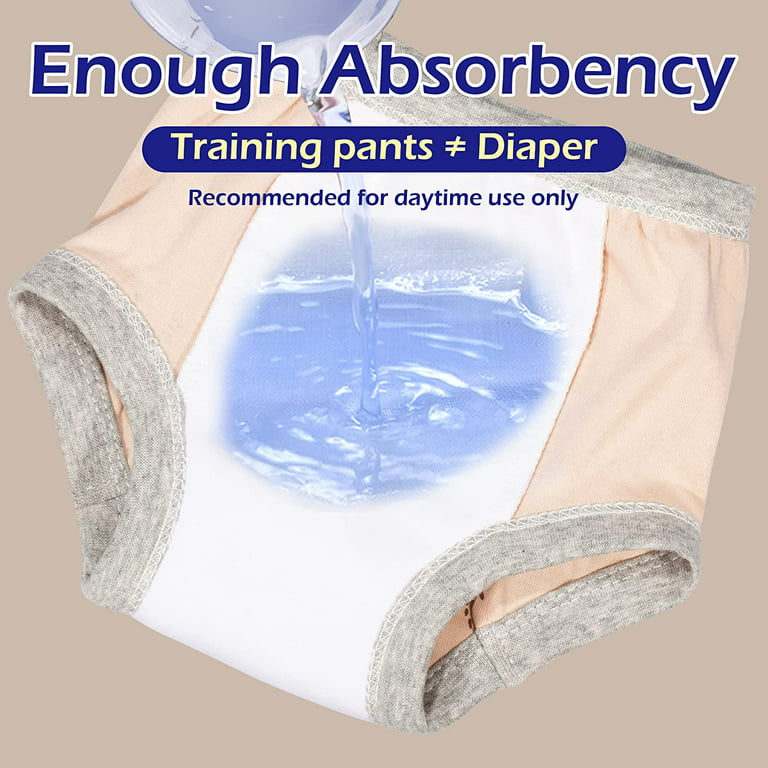 BIG ELEPHANT Baby Girls Potty Training Pants, Toddler Training Underwear 10  Packs, 5T