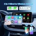 thumbnail image 6 of Carlinkit 5.0 Wireless Apple CarPlay Adapter, 2 in 1 Wire to Wireless CarPlay&Android Auto Dongle, 5.8Ghz Wifi, Plug&Play, Low Latency, Black, 6 of 10