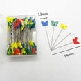 thumbnail image 1 of Aguja fija plana y recta para coser a mano, aguja de flor de ciruelo, aguja de mariposa, aguja de botón, aguja de amor, aguja de cabeza de flor, alfiler, 1 of 1
