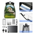 thumbnail image 4 of Honeii Horse Rearing Up In The Field Print School Backpack,Casual Lightweight Travel Rucksack Daypack,Backpacks for College High, 4 of 6