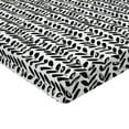 thumbnail image 2 of Ambesonne Black and White Fitted Sheet 2 Pcs Set, Paint Motif, California King, Black White, 2 of 3
