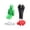 A001- Clear (4pc), variant on Anime Action Figures, Colorful Stylized Mini Human Figurines, 4 Pcs Set Multi Pose Desktop Display Collection, Ideal for Anime Fan Gift Home Office Decor Party Favors