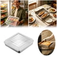 thumbnail image 1 of Tong Stainless Steel Food Storage Containers Airtight Kitchen Keep Fresh With Lids For Meal Prep Pantry Organization, 1 of 5