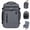 Gray, variant on Travel Backpack With 16 Pockets, 17'' Airline Approved Carry on Luggage,Waterproof Personal Item Bag Fit 15.6" Laptop, Lightweight Casual Daypack for Weekender Business Hiking(Black Bag)