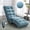 Blue + Linen + Foam, variant on Modern Chaise Lounge Chair with Vibration Massage - Upholstered Fixed Back Recliner, Luxury Leisure Sofa for Living Room & Bedroom Relaxation