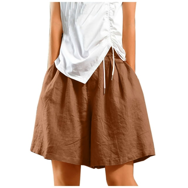 Birdeem Shorts pour Femmes Pantalons Mode Urbaine Poches Élastiques Jogger Ample