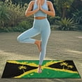 thumbnail image 3 of Garronmavis Jamaican Flag Coconut Tree Car Seat Towel Cover Yoga Towel Car Seat Cover, 3 of 7