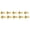 Gold, variant on 0.75 in. Body Bolt Clips, Silver - Pack of 10