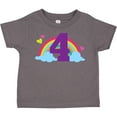 thumbnail image 3 of Inktastic 4th Birthday Rainbow Girls Toddler T-Shirt, 3 of 5