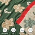 thumbnail image 3 of Christmas Blanket Green Gingerbread Man Throw Blanket 50x60 inches, Ultra Soft Cozy Throw Blanket for Couch, Sofa and Bed for Christmas, 3 of 5
